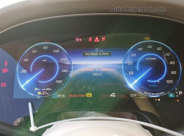 W1KCG4EB3NA010538 2022 MERCEDES-BENZ EQS Blue Սարքավորումների վահանակի տեսք