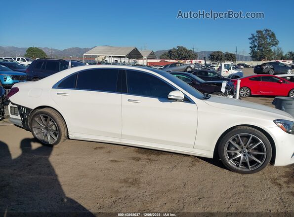 W1KUG8DB5LA532128 2020 MERCEDES-BENZ S-CLASS White Widok wnętrza z tyłu
