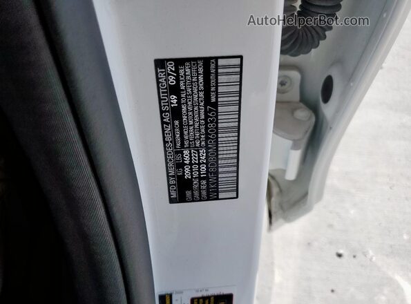 W1KWF8DB0MR608367 2021 MERCEDES-BENZ C White VIN sticker view