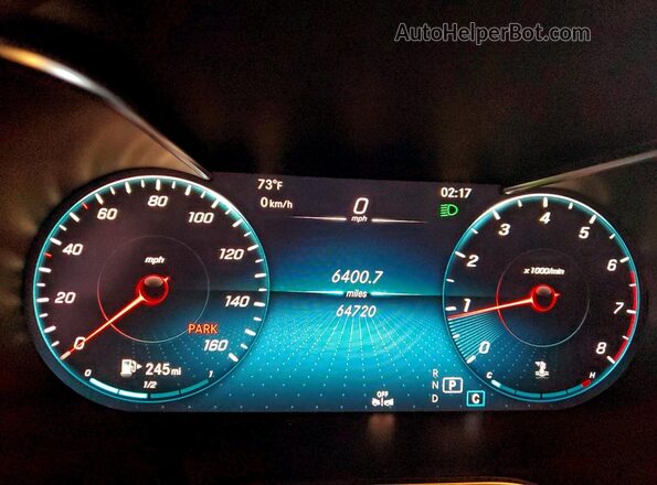 W1KWF8DB1MR613044 2021 MERCEDES-BENZ C White Вид щитка приладів