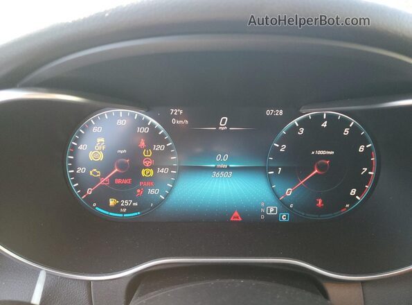 W1KWF8DB1MR620611 2021 MERCEDES-BENZ C Black Instrument cluster view
