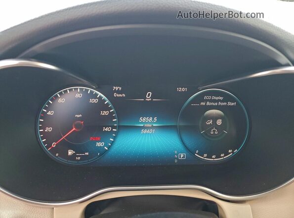 W1KWF8DB2MR625283 2021 MERCEDES-BENZ C White Widok zestawu wskaźników