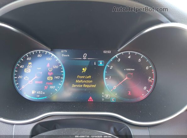 W1KWF8DB3MR646000 2021 MERCEDES-BENZ C-CLASS Black Widok tylnych siedzeń