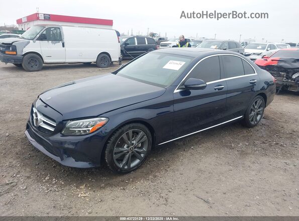 W1KWF8DB6MR605098 2021 MERCEDES-BENZ C-CLASS Dark Blue Передняя левая четверть