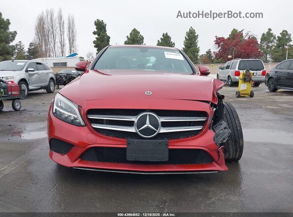 W1KWF8DB6MR619695 2021 MERCEDES-BENZ C-CLASS Red Սալոնի հետևի տեսք
