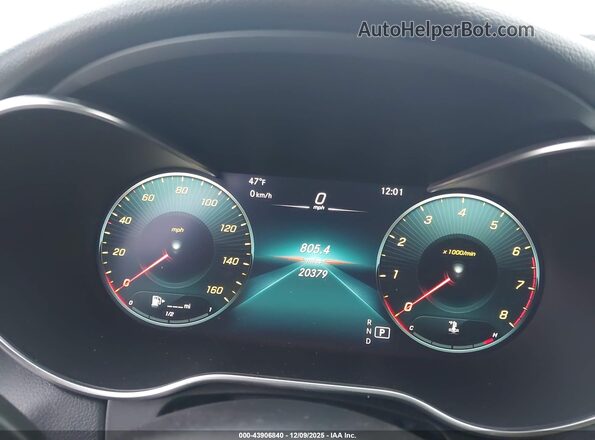 W1KWF8DB7LR595891 2020 MERCEDES-BENZ C-CLASS Gray Rear seats view