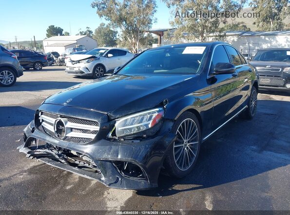 W1KWF8DB9MR631954 2021 MERCEDES-BENZ C-CLASS Black წინა მარცხენა ხედი სამი მეოთხედიდან