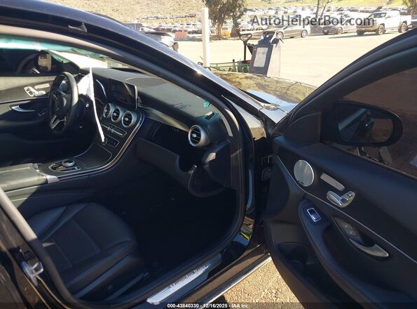 W1KWF8DB9MR631954 2021 MERCEDES-BENZ C-CLASS Black წინა სალონის ხედი