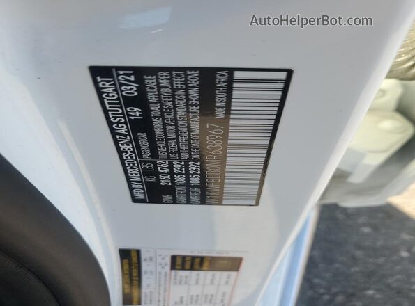 W1KWF8EB0MR638967 2021 MERCEDES-BENZ C Белый Вид наклейки с VIN-кодом