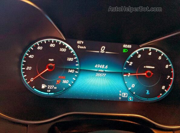 W1KWF8EB5LR595323 2020 MERCEDES-BENZ C Black Vista del cuadro de instrumentos