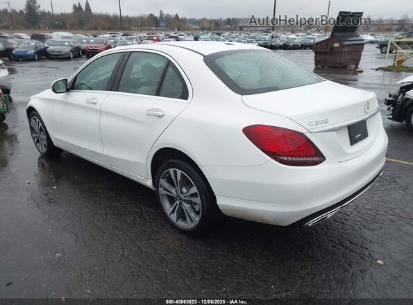 W1KWF8EB7MR647696 2021 MERCEDES-BENZ C-CLASS White Задня ліва чверть