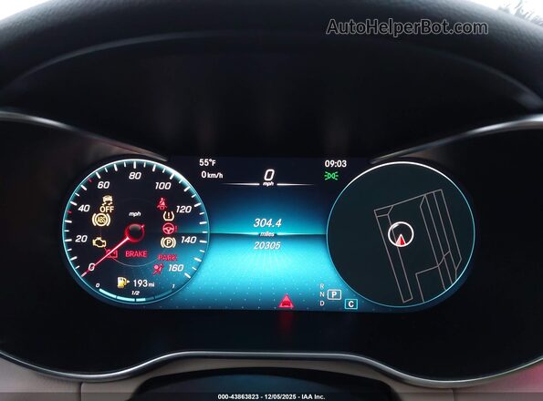 W1KWF8EB7MR647696 2021 MERCEDES-BENZ C-CLASS White Вид задніх сидінь