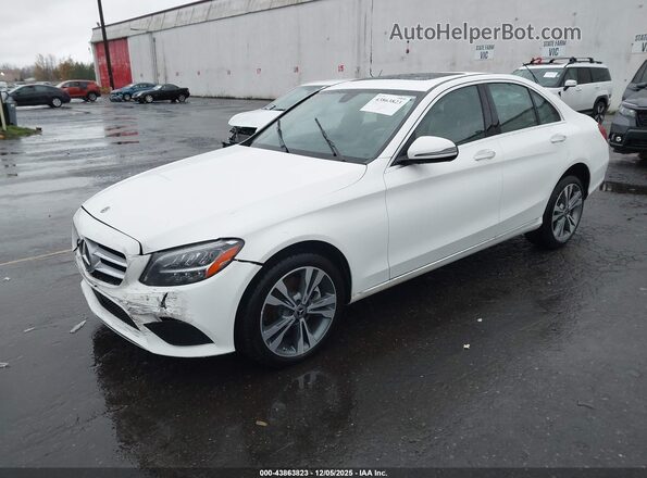 W1KWF8EB7MR647696 2021 MERCEDES-BENZ C-CLASS White Передня ліва чверть