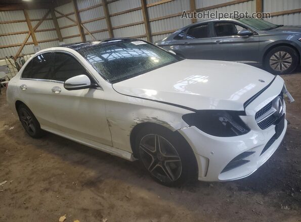 W1KWF8EB9MR653323 2021 MERCEDES-BENZ C White Передня права чверть