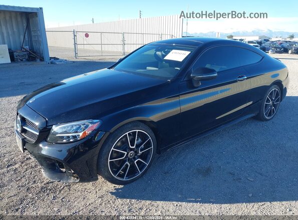 W1KWJ8DB6MG092011 2021 MERCEDES-BENZ C-CLASS Black Առջևի ձախ երեք քառորդ տեսարան