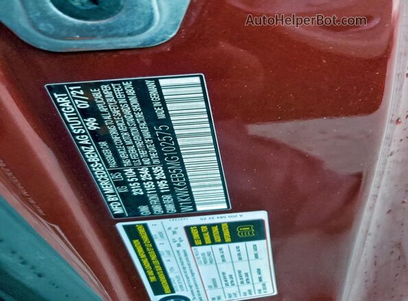 W1KWK6EB5MG102575 2021 MERCEDES-BENZ C Red Vista del compartimento del motor