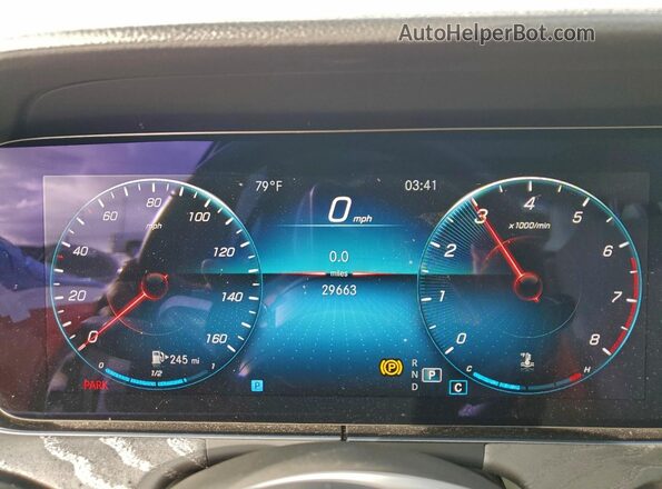 W1KZF8DB1MA920838 2021 MERCEDES-BENZ E White Вид щитка приладів