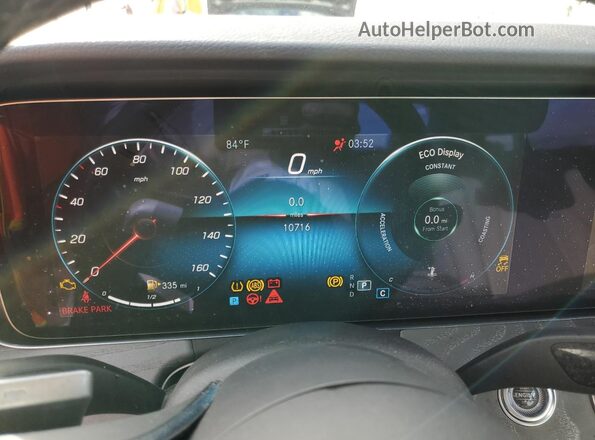 W1KZF8DB1PB173577 2023 MERCEDES-BENZ E White Вид щитка приладів