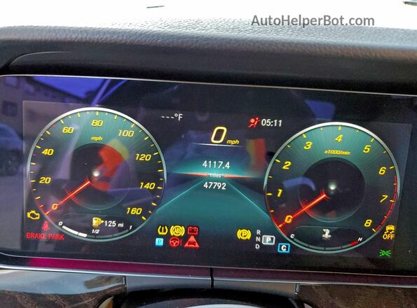 W1KZF8DB3MA970205 2021 MERCEDES-BENZ E White Вид щитка приладів