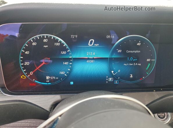 W1KZF8DB4MA905802 2021 MERCEDES-BENZ E White Vista del cuadro de instrumentos
