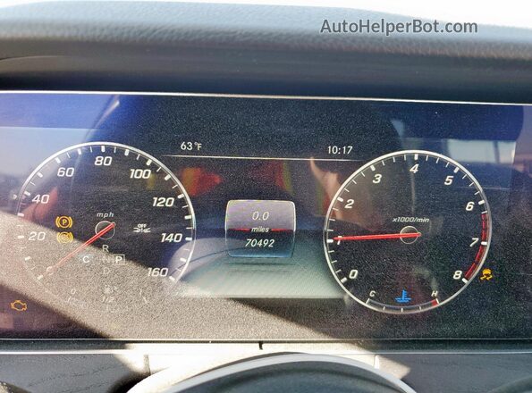 W1KZF8DBXLA808666 2020 MERCEDES-BENZ E White ხელსაწყოთა პანელის ხედი