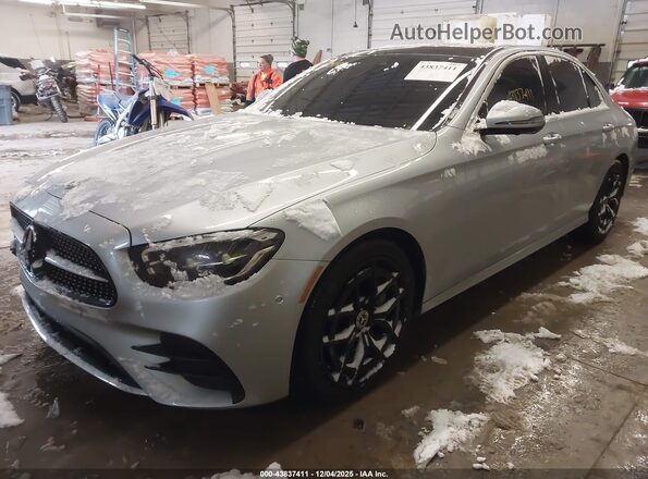 W1KZF8EB0MA928959 2021 MERCEDES-BENZ E-CLASS Silver Առջևի ձախ երեք քառորդ տեսարան