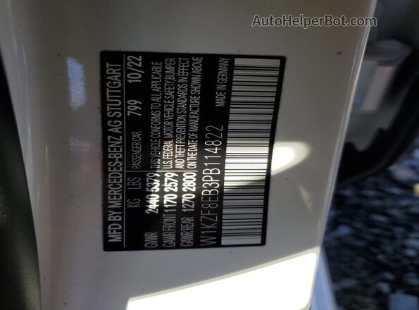 W1KZF8EB3PB114822 2023 MERCEDES-BENZ E White Widok komory silnika