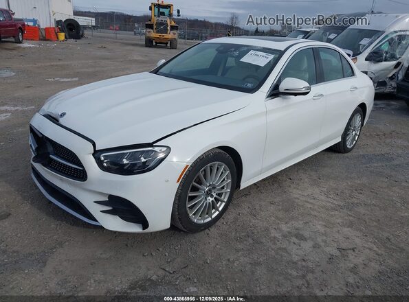W1KZF8EB5NB034306 2022 MERCEDES-BENZ E-CLASS White წინა მარცხენა ხედი სამი მეოთხედიდან