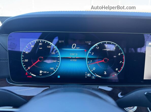 W1KZF8EB5NB056256 2022 MERCEDES-BENZ E Black Instrument cluster view