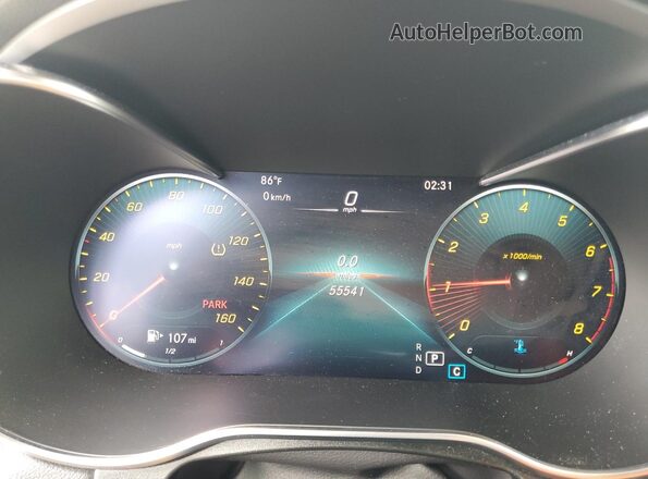 W1N0G8DBXMF957320 2021 MERCEDES-BENZ GLC-CLASS Белый Вид щитка приборов