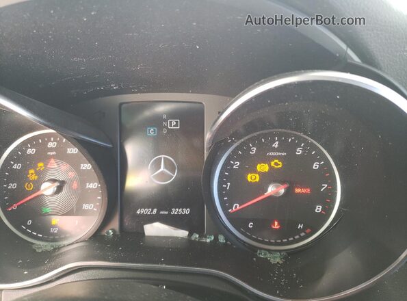 W1N0G8EB1MV322748 2021 MERCEDES-BENZ GLC-CLASS White Widok zestawu wskaźników