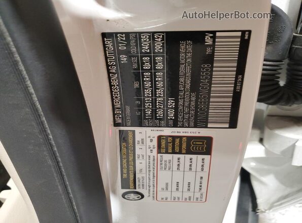 W1N0G8EB5NG045558 2022 MERCEDES-BENZ GLC-CLASS White 