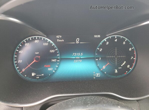 W1N0G8EB7MF903486 2021 MERCEDES-BENZ GLC-CLASS Black Вид щитка приладів