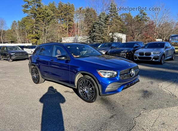 W1N0G8EBXLF844965 2020 MERCEDES-BENZ GLC-CLASS Синий Задняя левая четверть