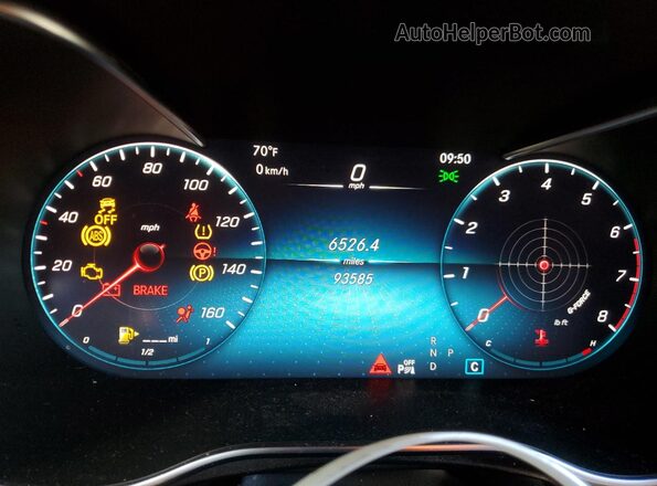 W1N0J8EBXMF948147 2021 MERCEDES-BENZ GLC-CLASS Silver ხელსაწყოთა პანელის ხედი