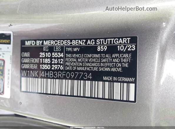 W1NKJ4HB3RF097734 2024 MERCEDES-BENZ GLC 300 Бежевый Вид подкапотного пространства