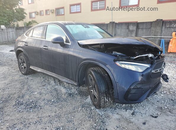 W1NKJ4HBXRF095897 2024 MERCEDES-BENZ GLC-CLASS Синий Передняя правая четверть
