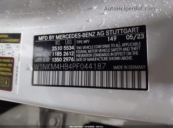 W1NKM4HB4PF044187 2023 MERCEDES-BENZ GLC 300 Белый Вид подкапотного пространства