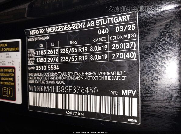 W1NKM4HB8SF376450 2025 MERCEDES-BENZ GLC 300 Black 