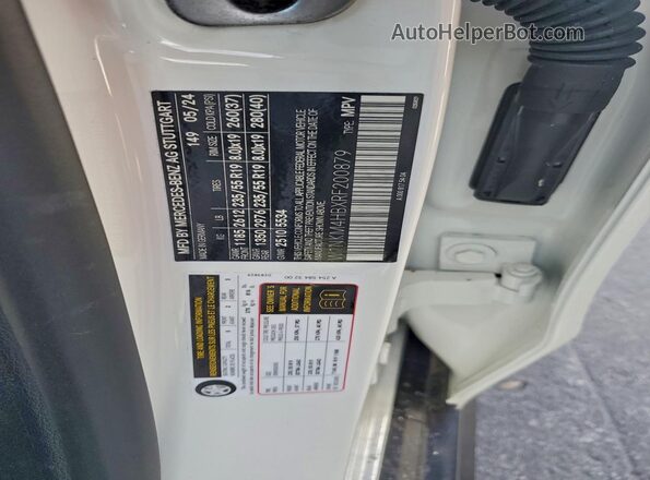 W1NKM4HBXRF200879 2024 MERCEDES-BENZ GLC-CLASS White Вид наклейки з VIN-кодом