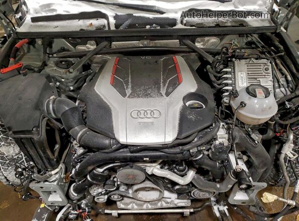 WA134AFY6M2070921 2021 AUDI SQ5 Gray Widok komory silnika