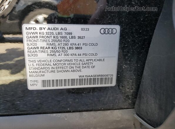 WA15AAGE8RB008725 2024 AUDI Q8 Черный 