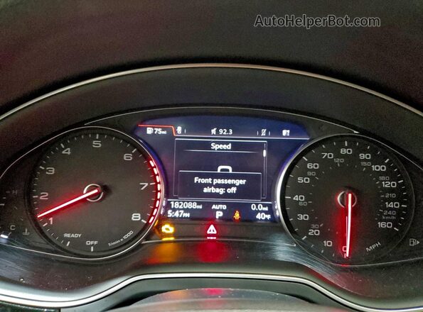 WA1AAAF78KD001897 2019 AUDI Q7 Black Սարքավորումների վահանակի տեսք