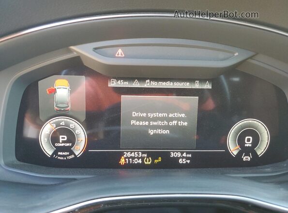 WA1ACBF72PD027046 2023 AUDI Q7 White Instrument cluster view