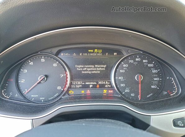 WA1AHAF73KD015122 2019 AUDI Q7 Gray Սարքավորումների վահանակի տեսք