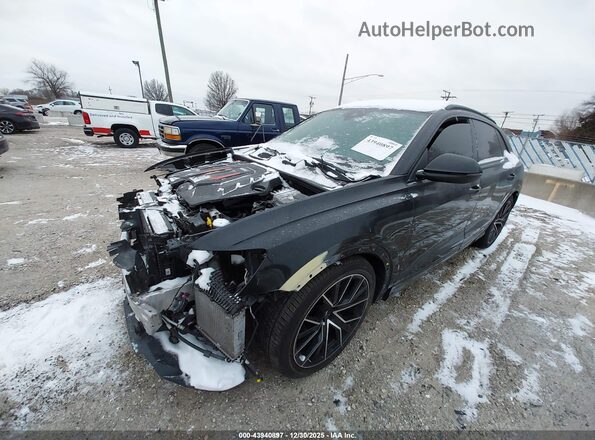 WA1AWAF16LD026876 2020 AUDI SQ8 Black წინა მარცხენა ხედი სამი მეოთხედიდან