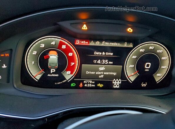 WA1AWBF73SD021255 2025 AUDI SQ7 White ხელსაწყოთა პანელის ხედი