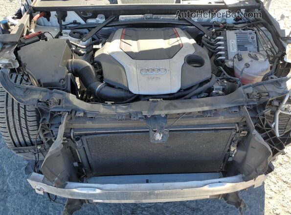 WA1B4AFY0M2044391 2021 AUDI SQ5 White Vista del compartimento del motor
