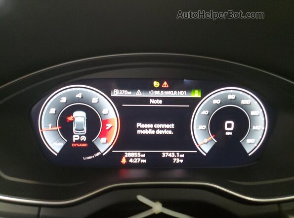WA1B4AFY0N2023946 2022 AUDI SQ5 Blue Вид щитка приладів
