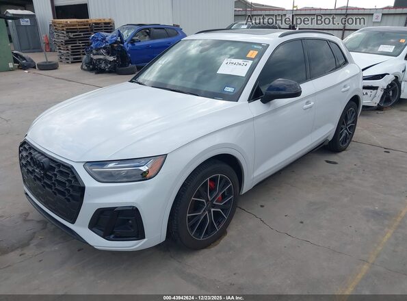 WA1B4AFY3R2044957 2024 AUDI SQ5 White წინა მარცხენა ხედი სამი მეოთხედიდან